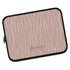 Nude Pink Zebra Custom Name Laptop Sleeve